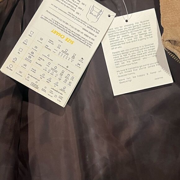 NWT Vintage Suede Quacker Factory Safari Animal Jacket Sz L - Picture 8 of 11